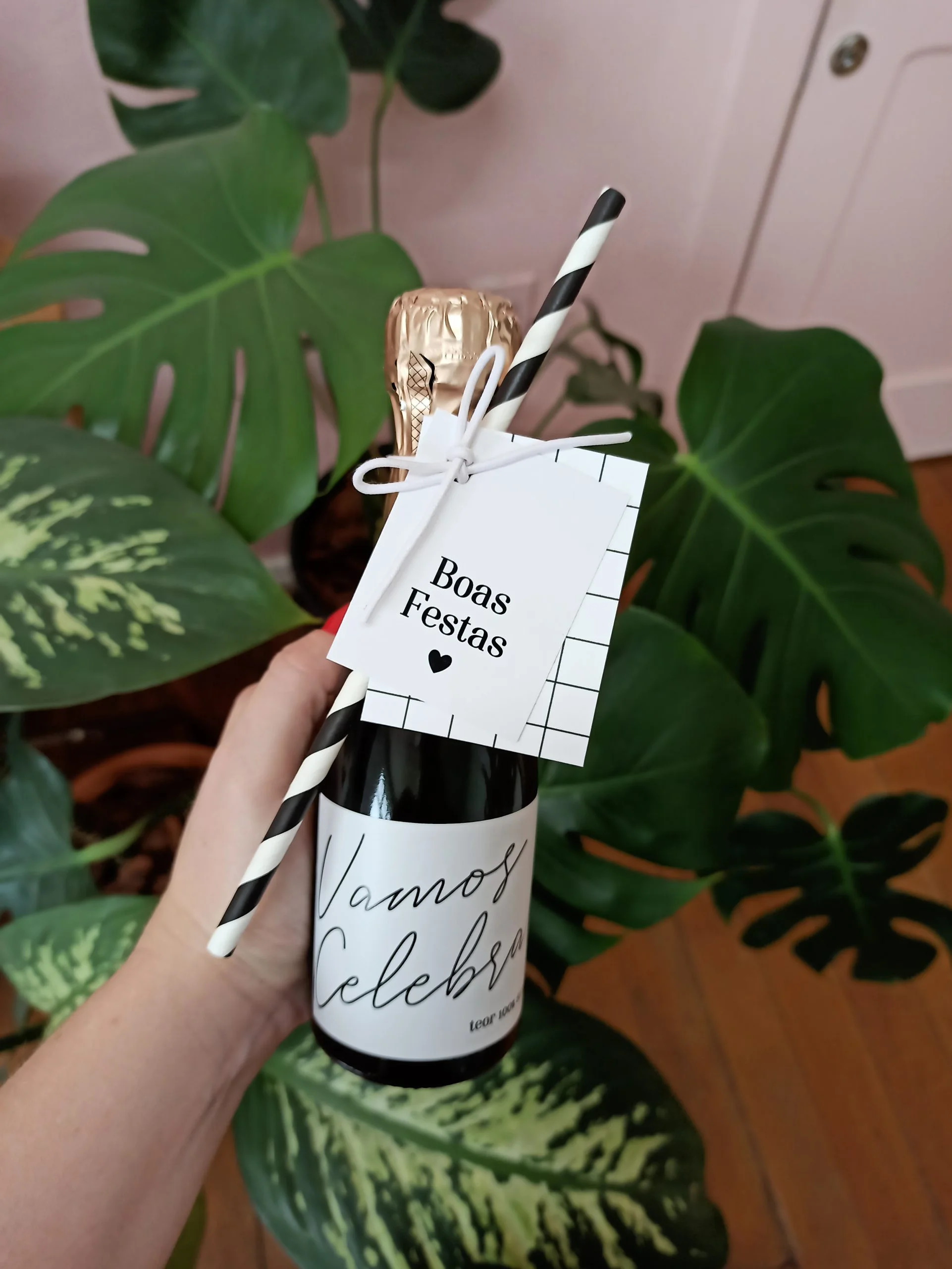 Mini espumante personalizado