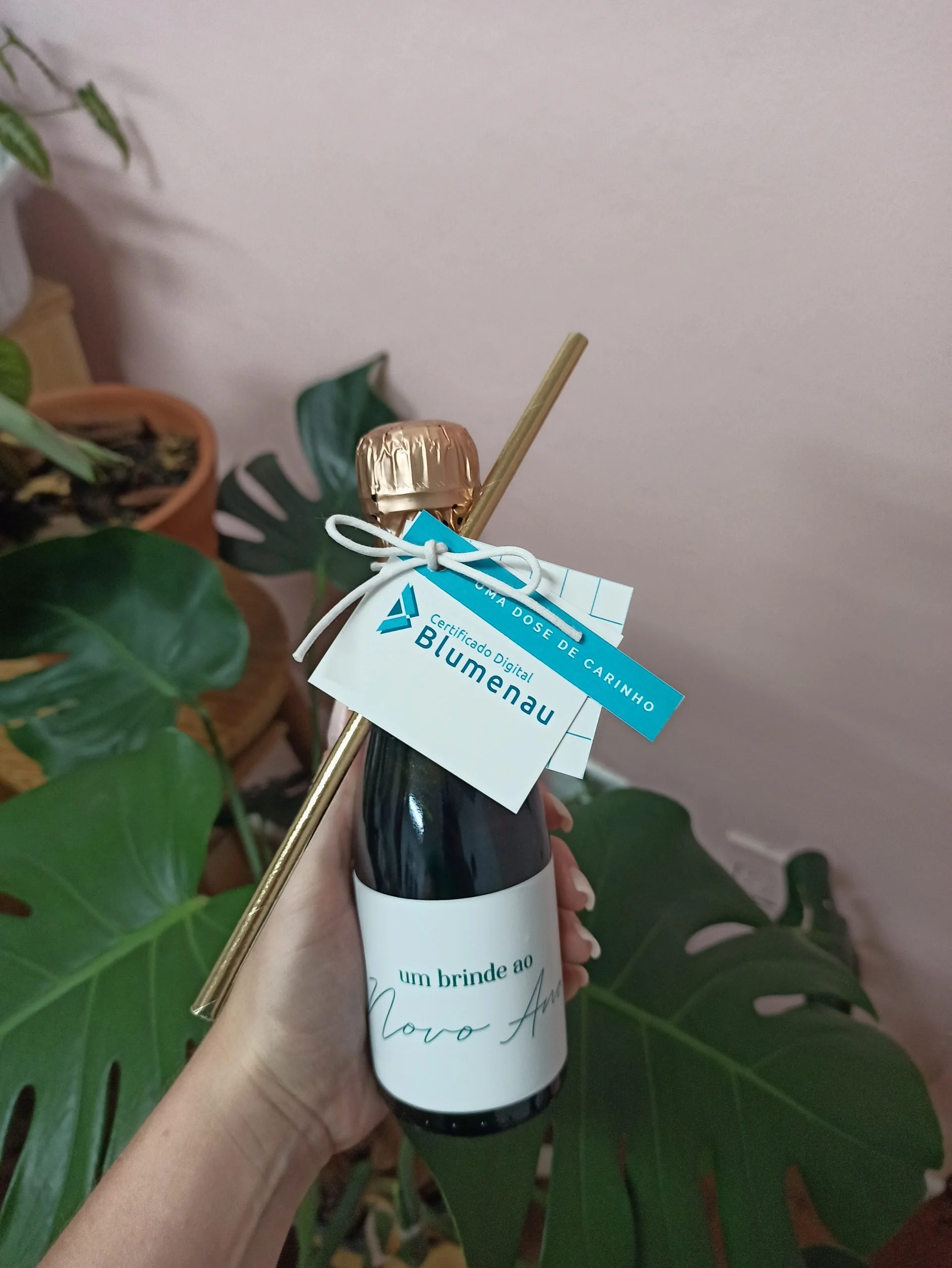 Mini espumante personalizado